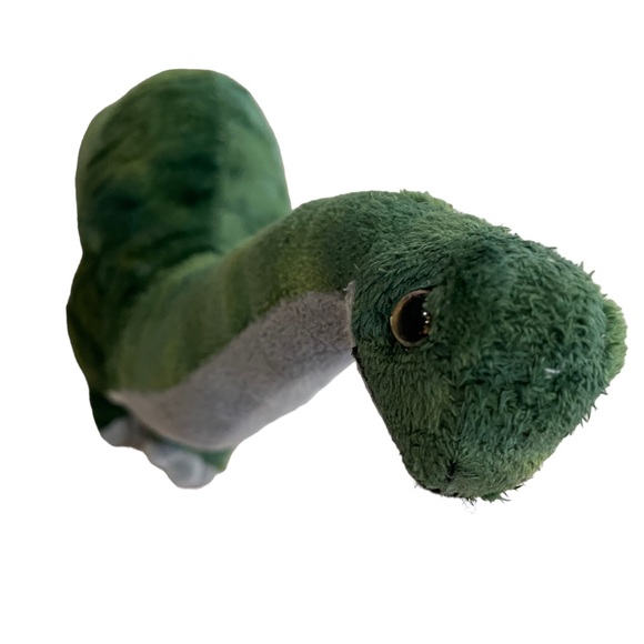 The Petting Zoo Toy BRACHIOSAURUS Dinosaur 14" Stuffed Animal/Plush, Green, GUC - Picture 7 of 9